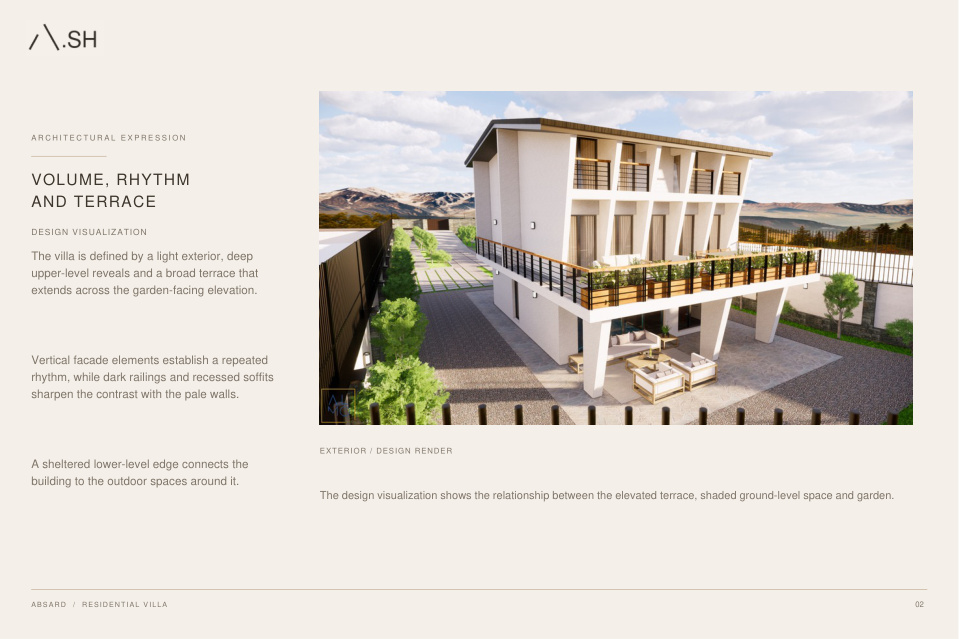 Absard Villa — portfolio presentation, page 2