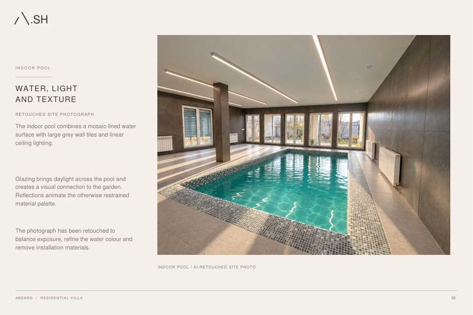 Absard Villa — portfolio presentation, page 6