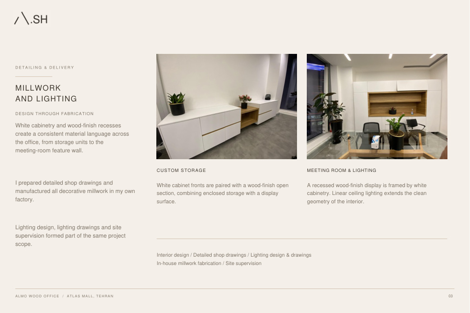 Almo Wood Office — portfolio presentation, page 3