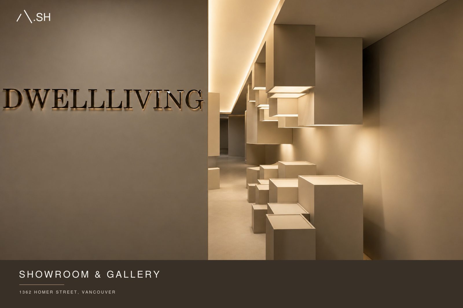 Dwell Living Showroom & Gallery — portfolio presentation, page 1