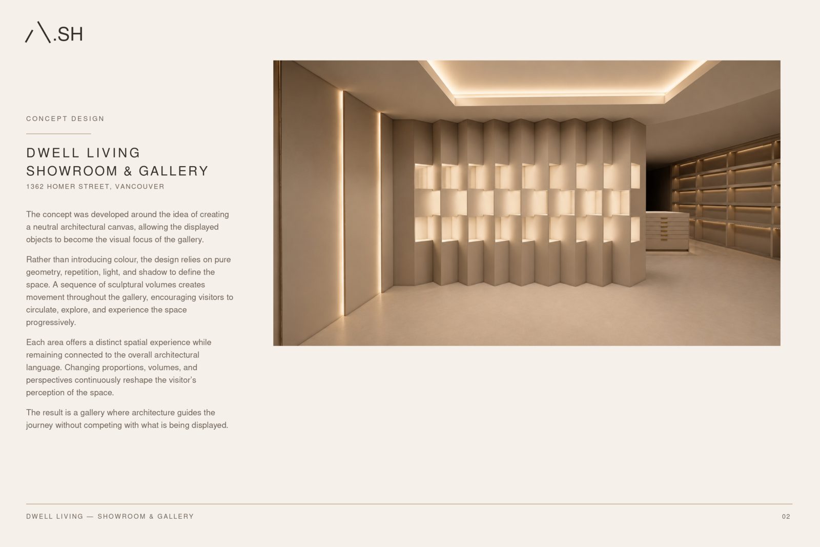 Dwell Living Showroom & Gallery — portfolio presentation, page 2