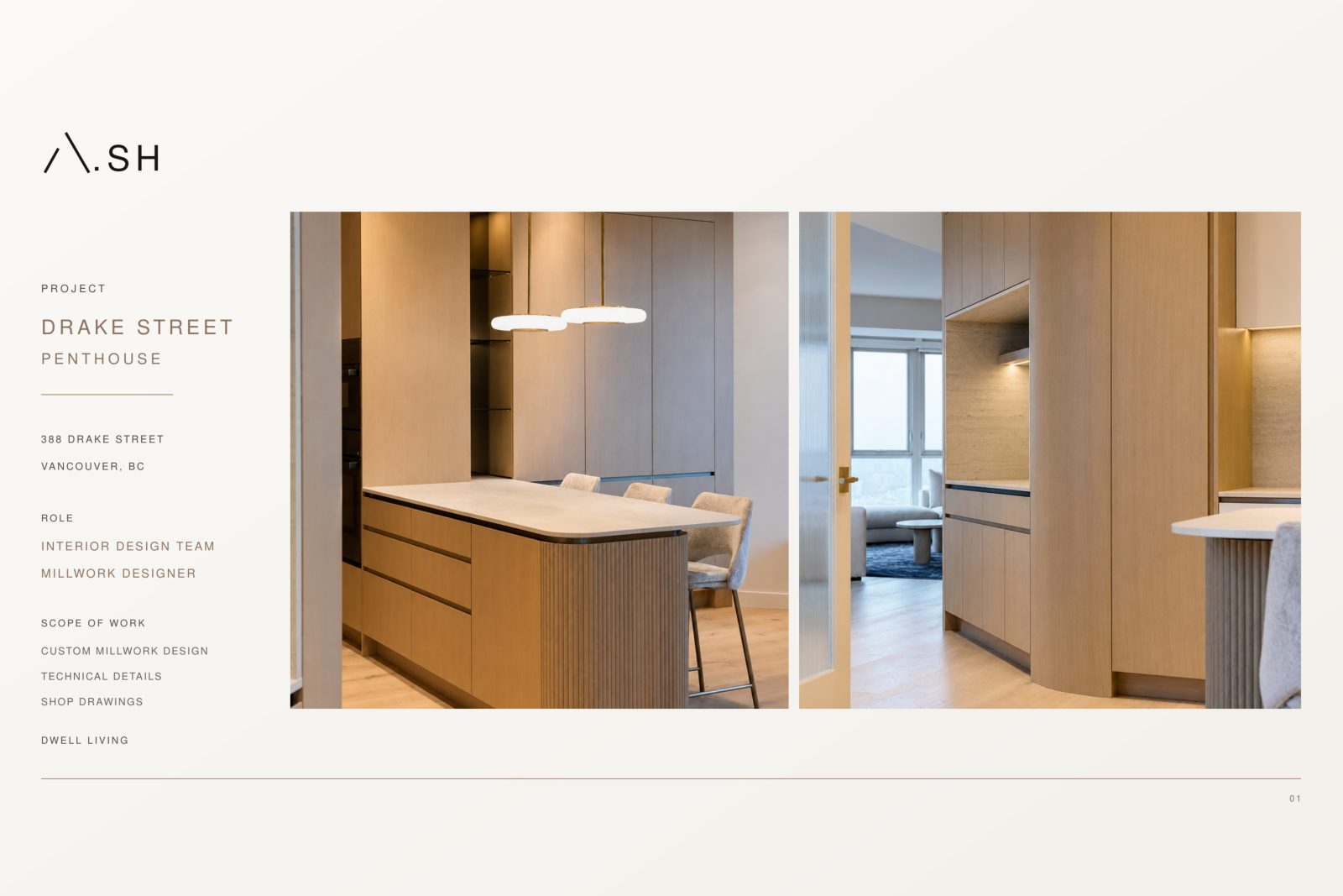 Drake Street Penthouse — portfolio presentation, page 1